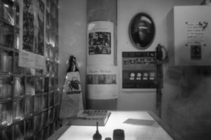 Pinhole Glassell: at the light table